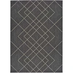 Sivý vonkajší koberec Universal Hibis, 135 x 190 cm