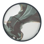 Zelené nástenné hodiny Mauro Ferretti Mirror, ø 60 cm