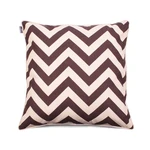 Béžovo-hnedá obliečka na vankúš WeLoveBeds Zig Zag Brown, 50 x 50 cm