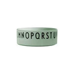 Zelená detská miska Design Letters Eat & Learn, 11 cm