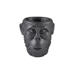 Čierny cementový kvetináč Villa Collection Calbe, výška 19 cm