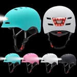 BIKIGHT LED-Light Bicycle Helmet Ultralight 12-hole Ventilation Adjustable Cycling Helmet 3 Mode Headlight USB Charging