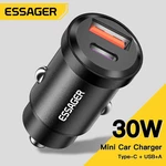Essager 30W USB PD QC3.0 SCP Fast Charging Car Charger For iPhone 13 13 Mini 13 Pro Max For Samsung Galaxy S22 S22 Ultra