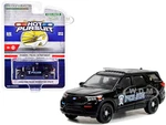 2022 Ford Police Interceptor Utility Black "Fishers Police Department Indiana" "Hobby Exclusive" 1/64 Diecast Model Car by Greenlight