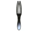 Kefa s nylonovými štetinami Olivia Garden Fingerbrush On the Go Detangle a Style - čierna (OTGDS) + darček zadarmo