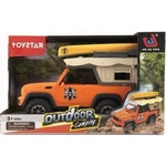 Auto terénní Camping plast 22 cm na setrvačník na baterie se světlem se zvukem