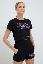 Bavlněné tričko LaBellaMafia černá barva