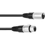Omnitronic 30220761 XLR prepojovací kábel [1x XLR zástrčka 5-pólová - 1x XLR zásuvka 5-pólová] 0.50 m čierna