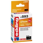 Edding Ink cartridge náhradný Epson 34XL / T3471 kompatibilná Single čierna EDD-593 18-593