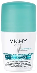 VICHY Antiperspirant 48h, nezanecháva stopy na oblečení roll-on 50 ml