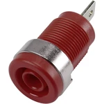 TRU COMPONENTS 6239C26DN bezpečnostna laboratórna zásuvka zásuvka, vstavateľná vertikálna Ø pin: 4 mm červená 1 ks