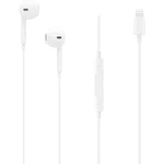 Headset Apple EarPods Lightning Connector, biela