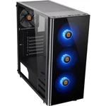 Thermaltake V200 Tempered Glass RGB midi tower PC skrinka čierna 1 predinštalovaný ventilátor, 3 predinštalované LED ven