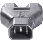 BKL Electronic 073331 IEC adaptér C13 / C14 IEC C14 zástrčka 10 A - IEC C13 zásuvka 10 A, IEC C13 zásuvka 10 A  čierna
