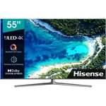 Televízor Hisense 55U8GQ čierna/sivá 55" (139 cm) 4K Ultra UHD Smart TV • rozlíšenie 3840 × 2160 px • DVB-T/C/T2/S2 (H.265/HEVC) • Dolby Atmos • Dolby