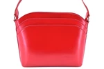 Dámská kožená kabelka crossbody Arteddy - světle červená