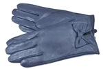 Dámské kožené zateplené rukavice Arteddy -  tmavě modrá (M)