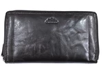 Luxusní dámská kožená peněženka z pravé kůže Charro - tmavě hnědá