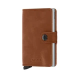 Secrid Miniwallet Vintage - Cognac & Silver