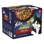 FELIX Sensations Jellies Multipack 4(24x85g) hovädzie s rajčinami/ kura s mrkvou/ kačica/ jahňacie v och. želé