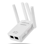 PIXLINK Network Repeater Wifi Extender Four Antenna Aignal Amplifier 300M Router Extender Wifi Repeater Wireless Interne