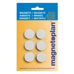 Magnetoplan magnet Discofix Hobby (Ø x v) 25 mm x 8 mm guľatý biela 6 ks 16645600