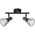 Brilliant Manama 78113/76 stropná lampa LED  E14  36 W drevo (tmavé), čierna (matná)