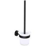 tesa MOON BLACK súprava kefa na WC lepidlo  kov
