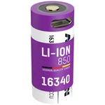 Ansmann 16340, Micro-USB špeciálny akumulátor 16340  Li-Ion akumulátor 3.6 V 850 mAh