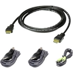 ATEN KVM prepojovací kábel [1x HDMI zástrčka, USB 2.0 zástrčka A, jack zástrčka 3,5 mm - 1x HDMI zástrčka, jack zástrčka