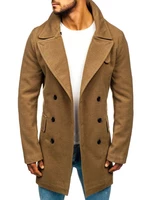 Kamelový pánsky zimný kabát Bolf 1048A