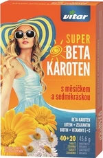 VITAR Super Beta-karotén s nechtíkom, 40+20 tbl