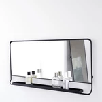 Zrcadlo s poličkou 40x80 cm CHIC House Doctor - černé