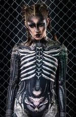 Xenomorph Halloween Costume - Alien Bodysuit Costume Women - Sexy Scary Halloween Bodysuit - Cosplay Halloween Costume for Women