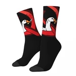 Funny Happy Sock for Men Communism Goose Harajuku Breathable Pattern Printed Crew Sock Novelty Gift