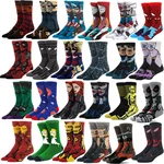 Men fashion socks anime funny socks hip hop personality anime socks cartoon fashion skarpety high quality sewing pattern socks
