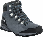 Jack Wolfskin Refugio Texapore Mid Grey/Black 40 Pantofi trekking de bărbați