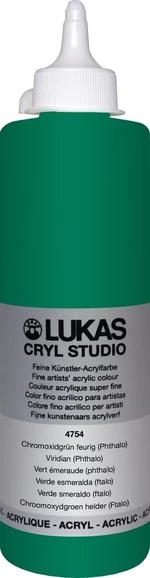 Lukas Cryl Studio Acrylic Paint 500 ml Viridian (Phthalo) Pintura acrílica