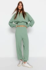 Trendyol Mint Hoodie, Knitwear Bottoms and Tops Set