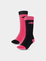 Dívčí lyžařské ponožky (2-pack) - multibarevné