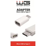 Adaptér WG Micro USB na USB-C, biela