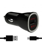Nabíjačka do auta WG 1xUSB 2,4A, Fast Charging + kábel USB-C