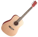 SX SD204 Transparent Red Guitarra acústica