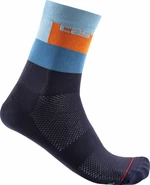 Castelli Blocco 15 Sock Belgian Blue L/XL Calcetines de ciclismo