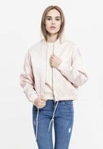 Women's Satin Kimono Blouse Light Pink