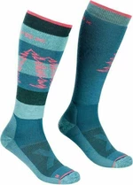 Ortovox Free Ride Long W Pacific Green 42-44 Ski Socken