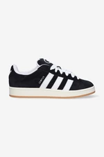 Semišové tenisky adidas Originals Campus 00S HQ8708-black, čierna farba