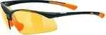 UVEX Sportstyle 223 Black/Orange/Litemirror Orange Kerékpáros szemüveg