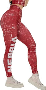 Nebbia Workout Leggings Rough Girl Red L Fitness kalhoty