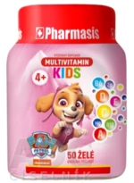 Pharmasis Multivitamin Kids Paw Patrol Labková patrola - ružová 50 ks